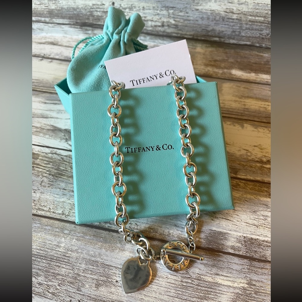 Tiffany & Co. Heart Tag Toggle Necklace in Sterling Silver